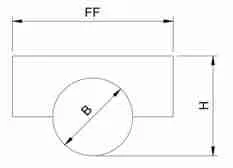 Y-Strainer Engineering Diagram Blueprint